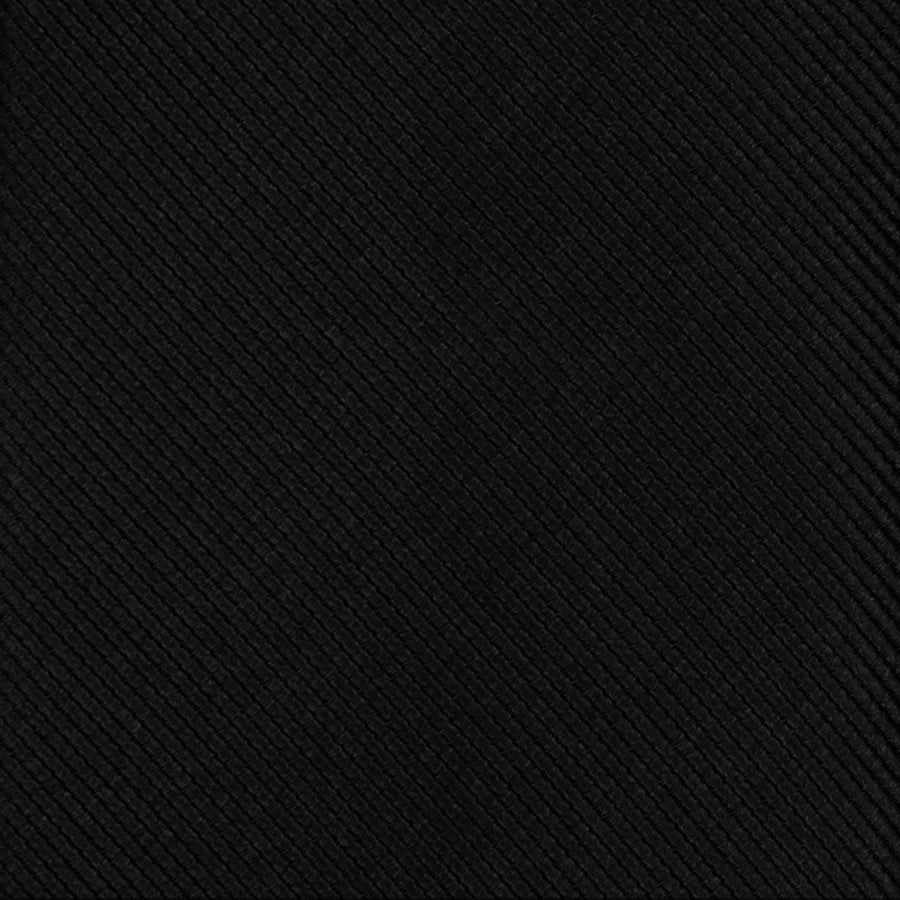 Grosgrain Solid Black Tie