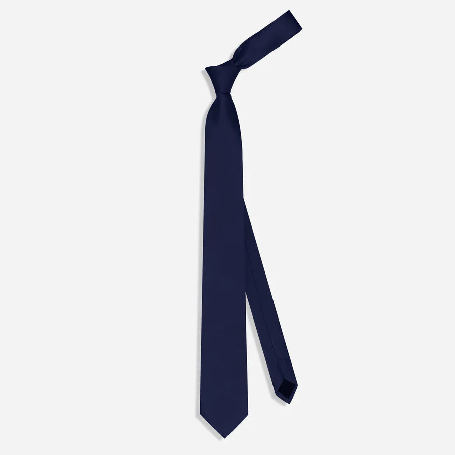 Grosgrain Solid Midnight Navy Tie