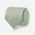 Herringbone Vow Sage Green Tie
