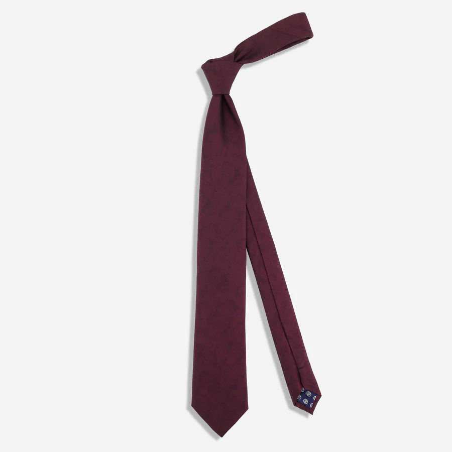 Refinado Floral Burgundy Tie